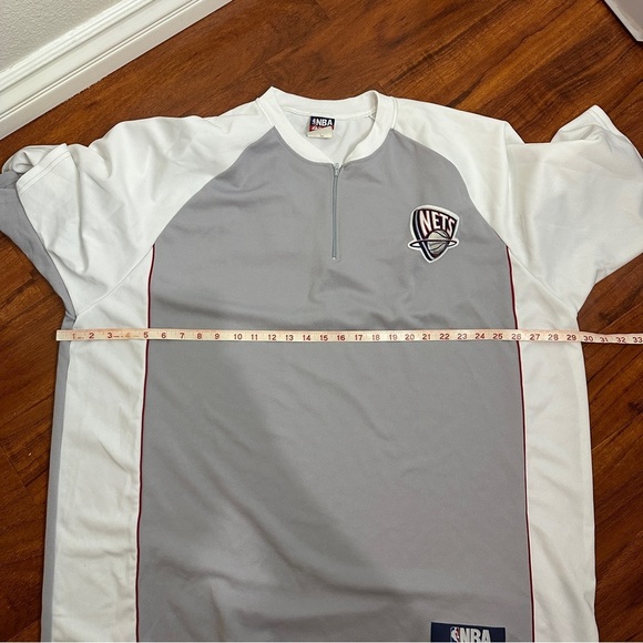 Majestic NBA Vintage Brooklyn Nets Warm Up Shirt Size 2X - Picture 7 of 9